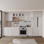 Armoire murale standard HOMEIBRO Cozy Design, en contreplaqué, prête à assembler, 76 cm (L) x 61 cm (P) x 46 cm (H), de couleur gris tourterelle.-915285825-915386484