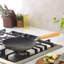 Sur La Table Kitchen Essential 9.5 Inch Pre-Seasoned Cast Iron Skillet with Wood Handle, Natural Nonstick Lightweight Cast Iron Frying Pan for Searing, Sautéing & Everyday Cooking - Green-122871300