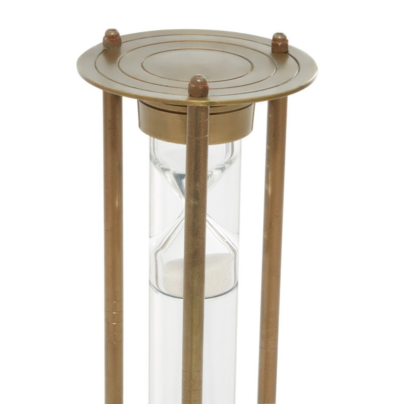 Fasta Hourglass Decorative Object, Brown