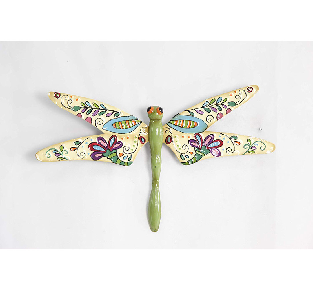 Cristina Boho Dragonfly Outdoor Wall Art Sol 72 Outdoor™ 