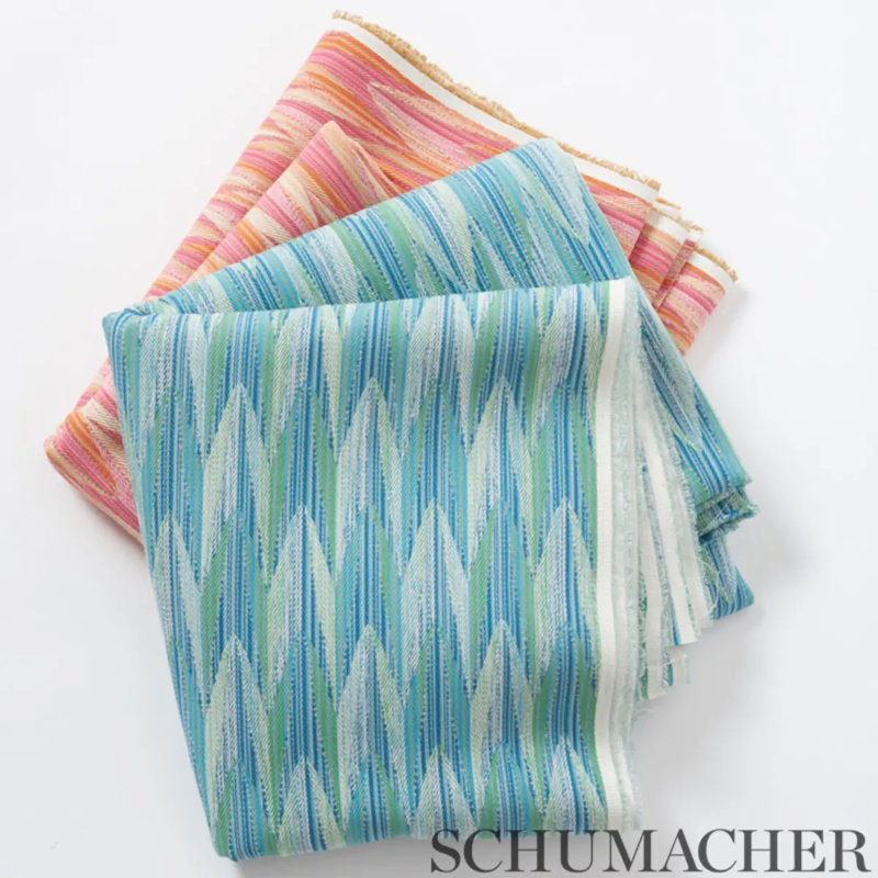 Verdant Indoor/Outdoor Fabric, Pink/Orange