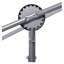 36 in. Steel Auto Paint Stand with Adjustable Hood Hanger and Spray Rack, Silver