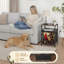 Table de chevet 2 tiroirs en tissu avec station de charge Cardinal Spruce