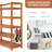 20 Pair Solid Wood Shoe Rack