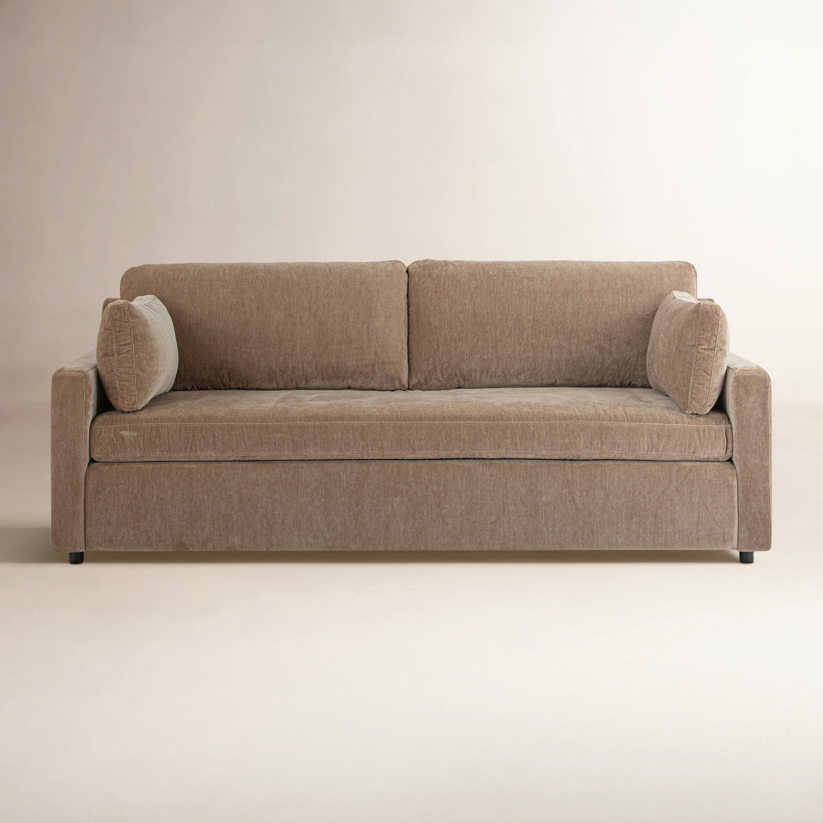 Dannie 84'' Upholstered Sofa, Chocolate Performance Chenille