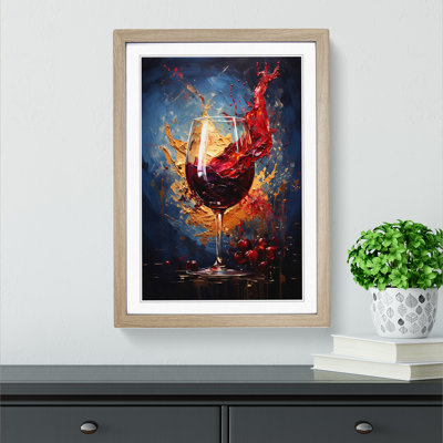 Wine Abstract - Framed Print