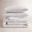 Vera Wang Nebulous Flower Cotton Reversible Grey Comforter Set-2005136737