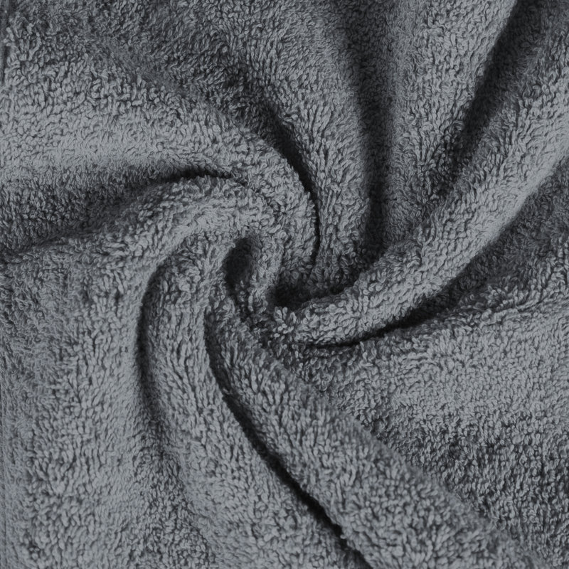 Cotton Plush Soft Highly-Absorbent Heavyweight Luxury Face Towel Washcloth, Gray