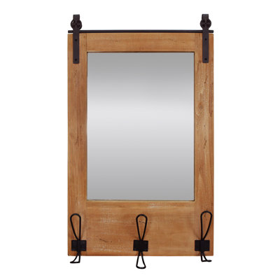 Cadarius Wood Flat Wall Mirror