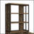 Rustic Oak Herringbone 2-Door Bookcase With Spacious Shelves And Durable Construction, Perfect For Organized Storage And Display.