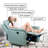 Modern Living Room Faux Leather Manual Recliner-207829927