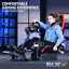 Anman Racing Simulator Cockpit with Red Seat Fits for Logitech, Not Include Steering wheel & Wheels & Pedals and Shifter Handbrake