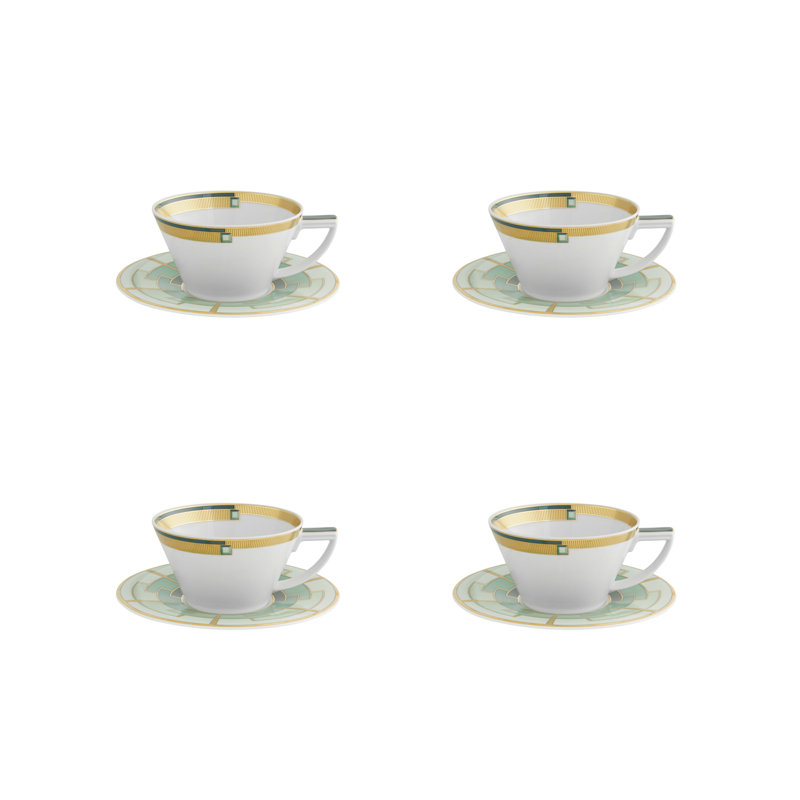 Tasse à thé et soucoupe Emerald