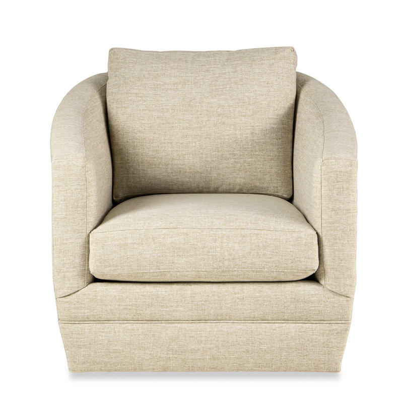 Mileva Swivel Barrel Chair, Ida Beige