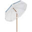 Parasol de patio d'extérieur 7 x 7 pi avec inclinaison, évent et parasol de table de marché avec volants et volants Outsunny