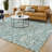 Machine Washable Indoor/Outdoor Chantille ACN2572 Floral Rug-554132771-554132773