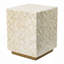 Tabouret 14 "x 14" x 18 "Capiz