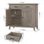 Armoires d'appoint en bois avec 2 tiroirs et 2 portes Ailynn-2089722808
