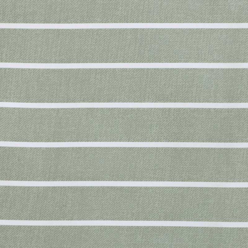 Ensemble d'édredon vert rayé Nautica Park, Édredon pour lit simple TG + 1 taie décorative, Vert rayé