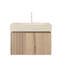 Meuble-lavabo flottant avec lavabo et rangement, 24 po Modern Wood