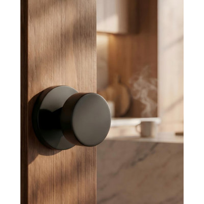 Faux boutons de porte robustes en alliage de zinc (ensemble de 1 / pièces de 2), demi-fausse poignée pour portes de couloir et portes inactives