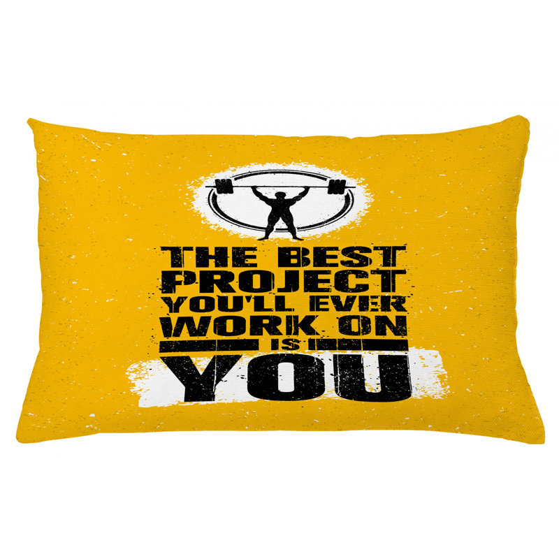 Housse de coussin lombaire intérieur/extérieur fitness, 16 po x 26 po