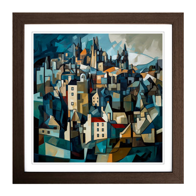 City Of Edinburgh Cubism No.4 - Framed Print