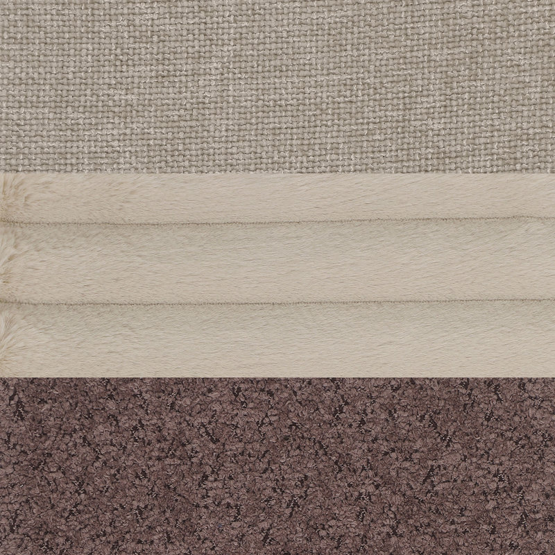 Ensemble de canapé rembourré beige 2 pièces