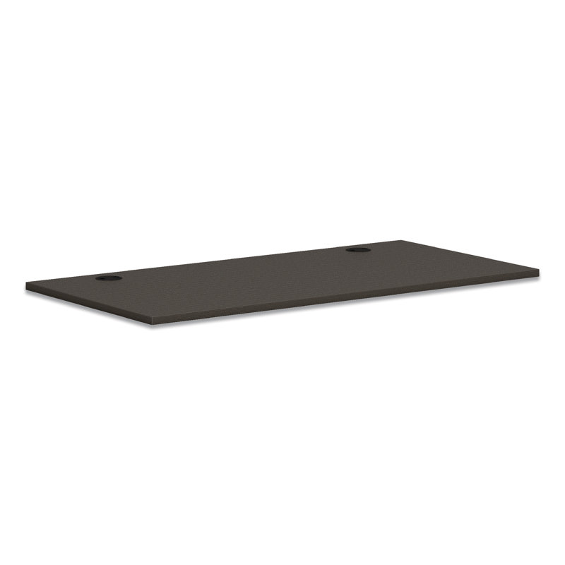Slate Teak Laminate 60" Rectangular Durable Work Surface