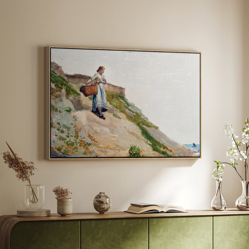 Paysage rétro - Lxxv, Toile avec cadre flottant, H 37 po x l 25 po x P 2 po