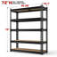 Étagère de rangement robuste à 5 niveaux de 72 po x 42,8 po x 19,7 po, étagères verticales réglables en métal à 5 niveaux pour tablettes de cuisine, de sous-sol, de garde-manger ou d'entrepôt