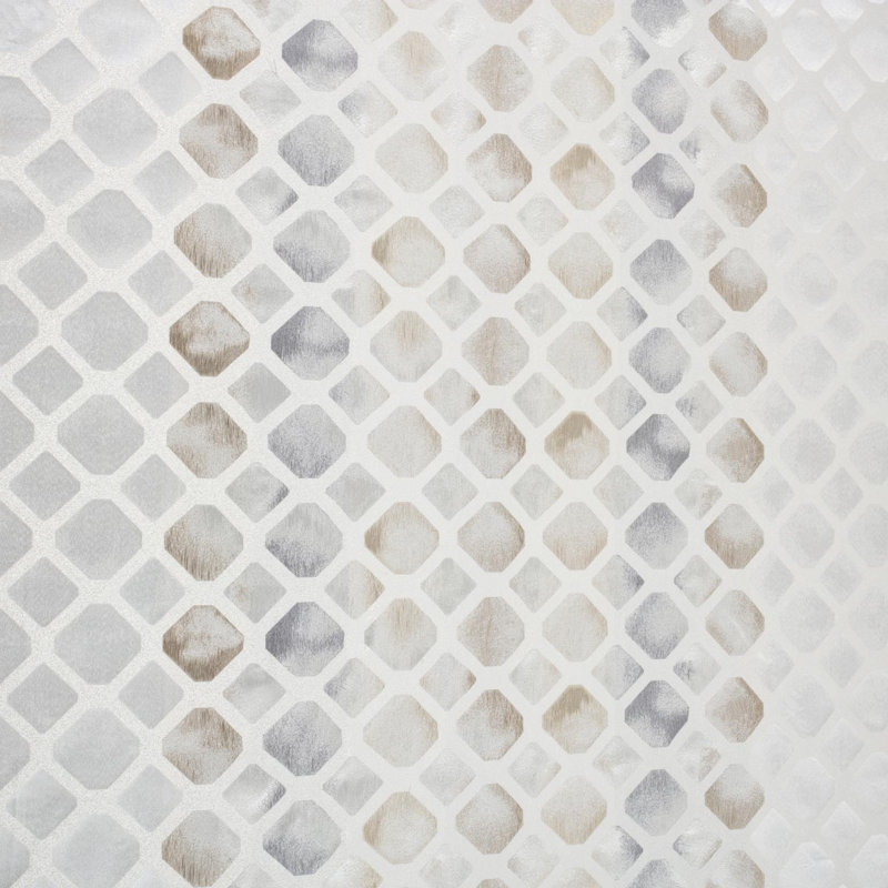 Argil Polyester Geometric Shapes Bedspread, Desert, 235 x 260 cm