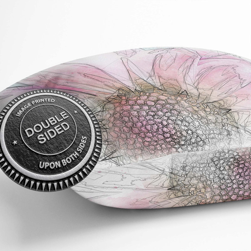 Pink Daisy Flower Cushion with Filling, 40cm H x 40cm W x 15cm D