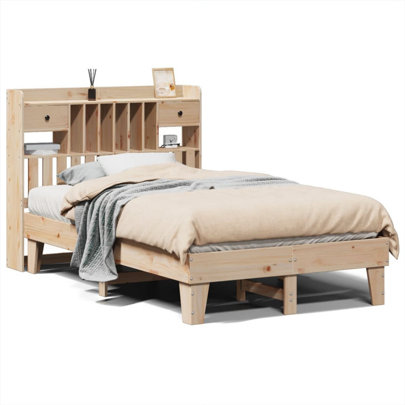 Storage Bed, Brown, Small Double (4')