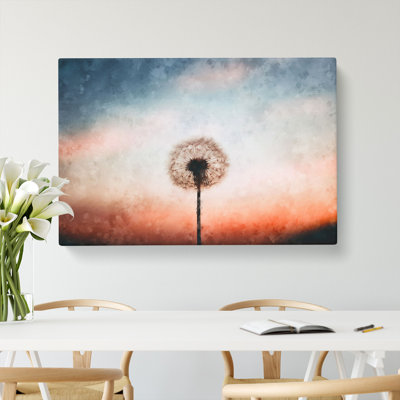Dandelion Painting - Wrapped Canvas