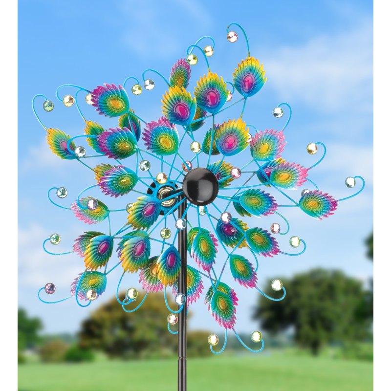 19" Wind Spinner - Peacock