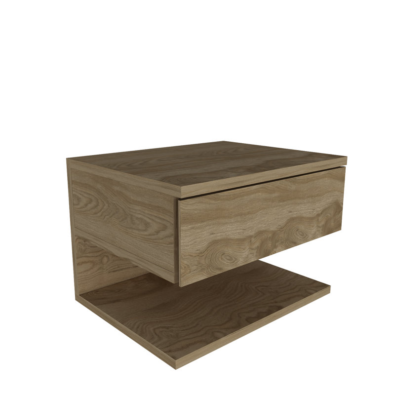 Juliette 45cm W Bedside Table, Oak