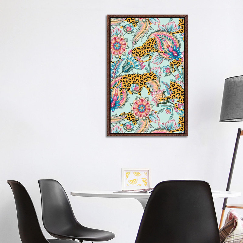 May the Jungle Be with You 1 Piece Wall Art on Canvas, 101.6 cm H x 66.04 cm W, Classic Brown Wood Framed