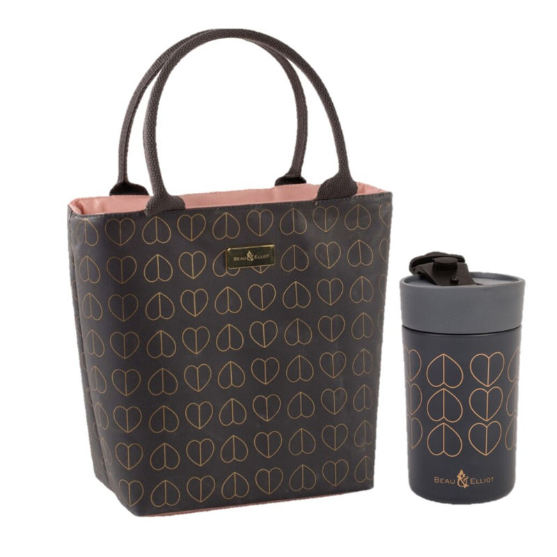 Champagne Edit Dove Lunch Tote and Travel Mug
