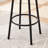 Bar Table Grey, Adjustable Feet Pad, Comfortable Seating Area With Grey Pu Leather Stools - Versatile Use
