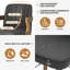  Tabouret de bar et de comptoir pivotant 26 po avec accoudoirs-1113464005-1133355897