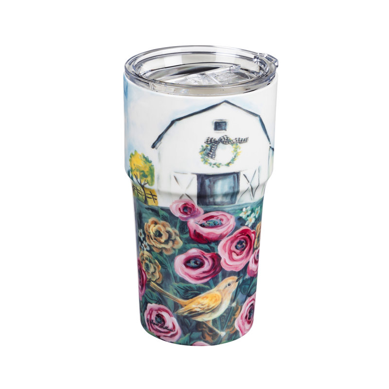 Gobelet en céramique à double paroi 13 oz Flower Field