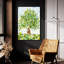 «Quilted Tree 2» par Ethan Harper, art mural en verre acrylique, 24 po x 36 po