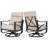 Swivel Rocking Sofa Chairs with 5.4" Thick Cushions, Beige-556694715