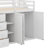 Full Size Wooden Loft Bed With Built-In Wardrobes, Numerous Storage Compartments And Drawers For Bedroom-674970818