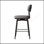 Ensemble de 2 tabourets de bar rotatifs à 360 ° avec tabourets de bar avec coussins en cuir et supports en fer, convenant à divers endroits tels que les cuisines, les restaurants, les bureaux, etc.
