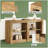Side Table,Console Table,3-Tier Entryway Table