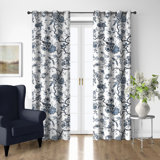 Tree Top Sky Cotton Grommet Top Drapery Panel Set of 2