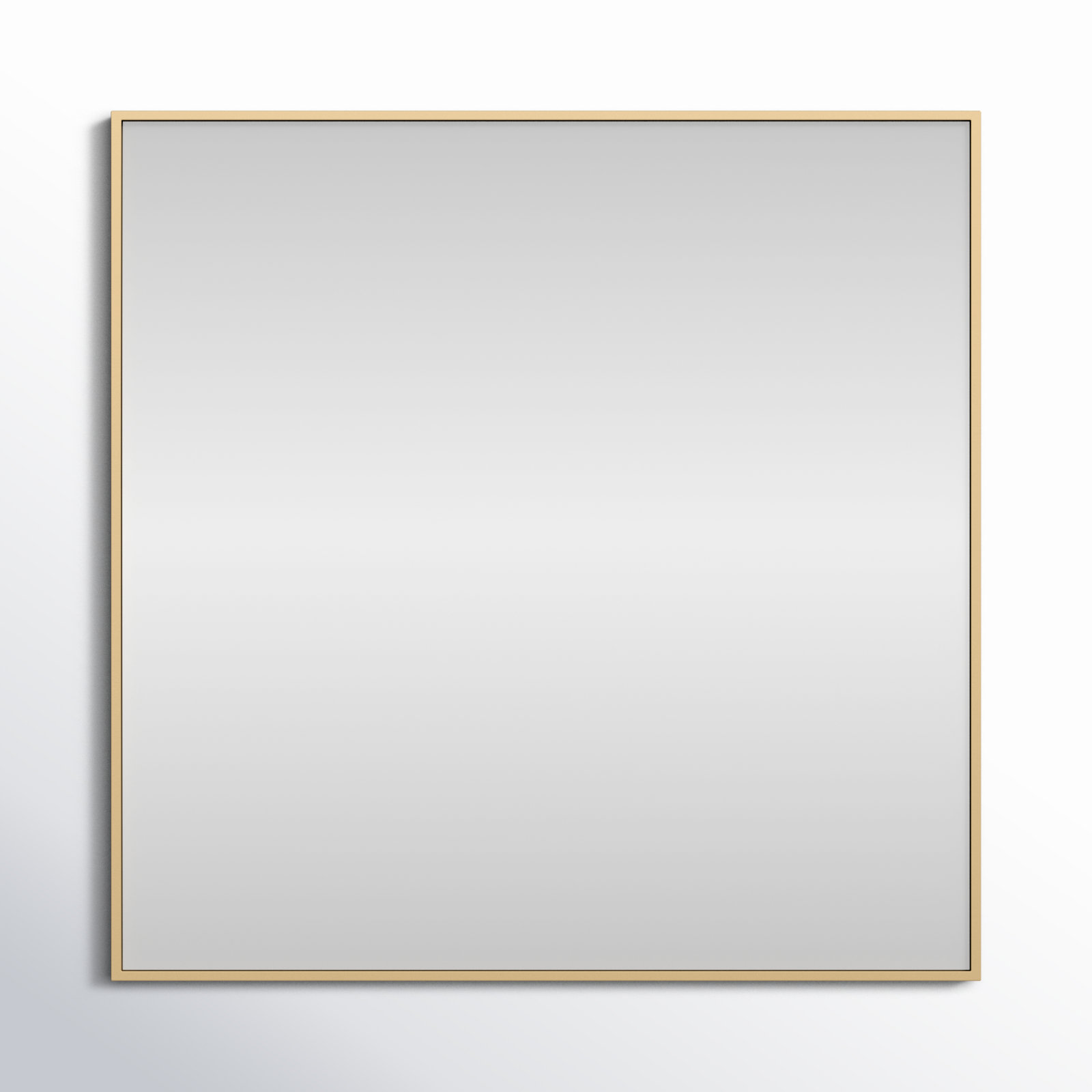 Sabine Metal Rectangle Wall Mirror, 36" x 36", Brass