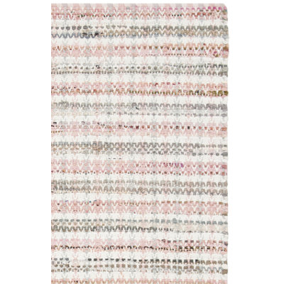 Bester Hand Woven Cotton Plaid Rug